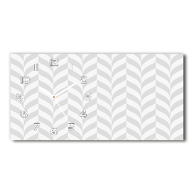 Orologio rettangolare con quadrante a motivo geometrico