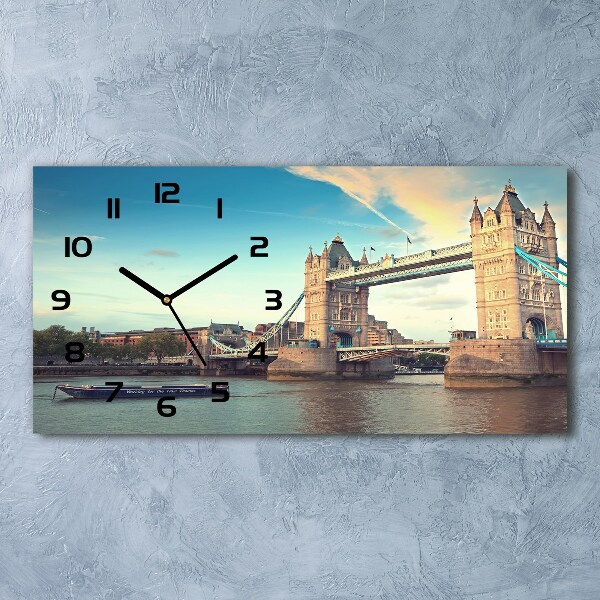 Orologio orizzontale con stampa del Tower Bridge di Londra