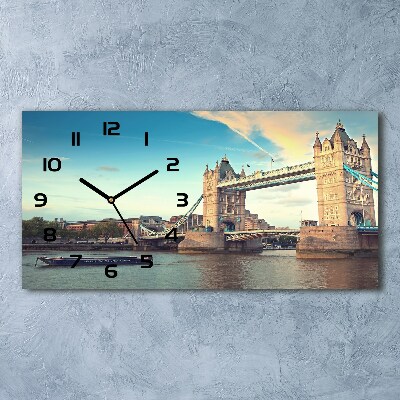 Orologio orizzontale con stampa del Tower Bridge di Londra