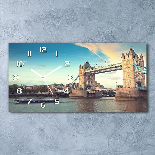 Orologio orizzontale con stampa del Tower Bridge di Londra