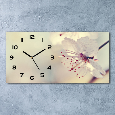 Orologio orizzontale con motivo di fiori di ciliegio