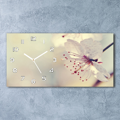 Orologio orizzontale con motivo di fiori di ciliegio