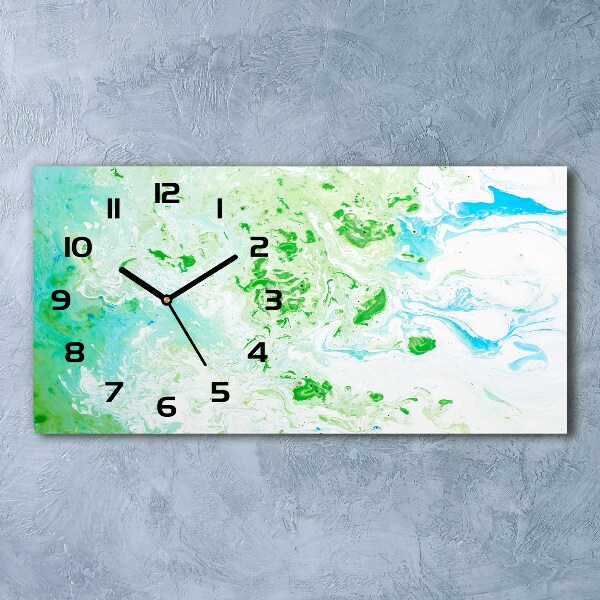 Orologio rettangolare con quadrante dallo sfondo astratto