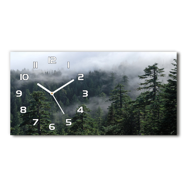 Orologio orizzontale con motivo Nebbia Forestale