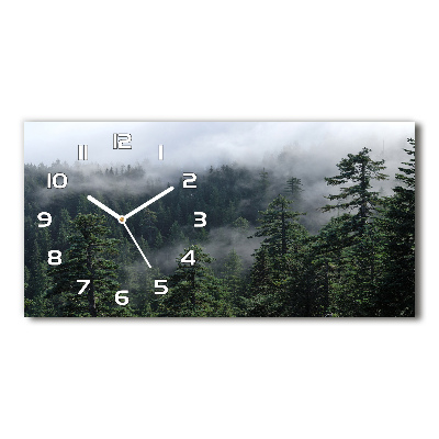 Orologio orizzontale con motivo Nebbia Forestale