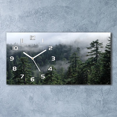Orologio orizzontale con motivo Nebbia Forestale