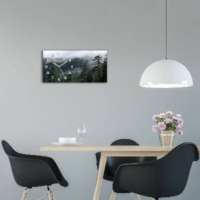 Orologio orizzontale con motivo Nebbia Forestale