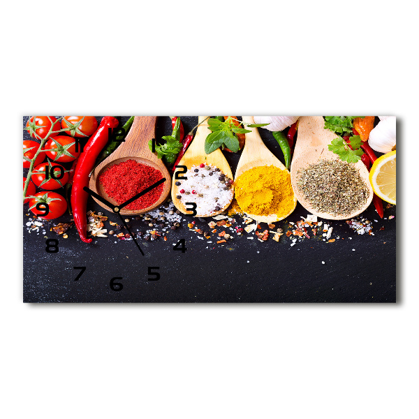 Orologio rettangolare con quadrante decorato con motivo a miscela di spezie