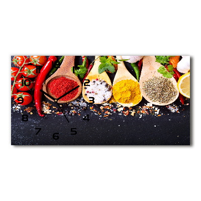 Orologio rettangolare con quadrante decorato con motivo a miscela di spezie