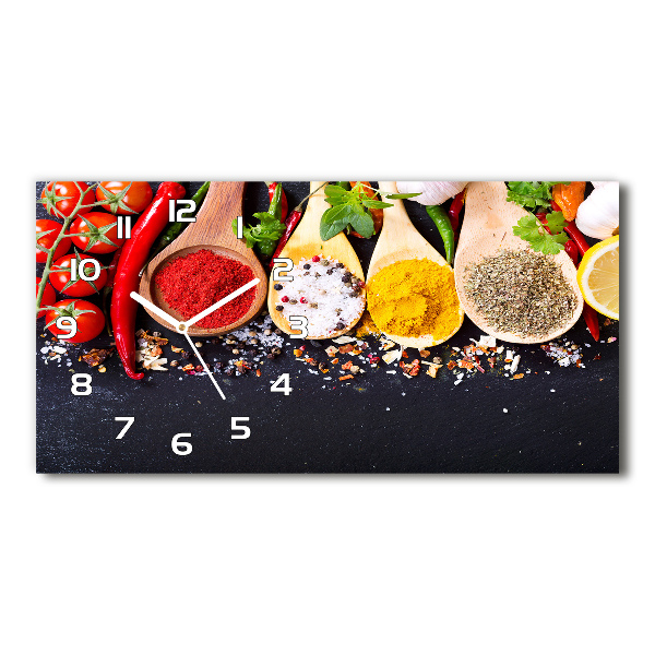 Orologio rettangolare con quadrante decorato con motivo a miscela di spezie