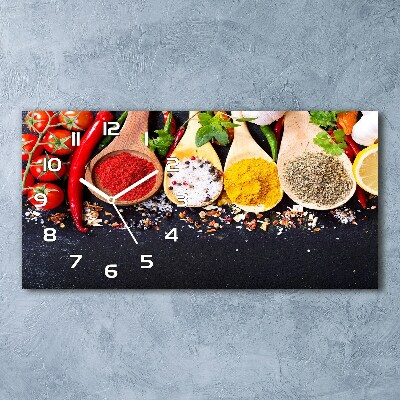 Orologio rettangolare con quadrante decorato con motivo a miscela di spezie