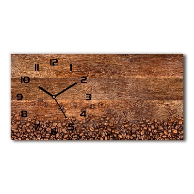 Orologio orizzontale con decorazione a chicchi di caffè