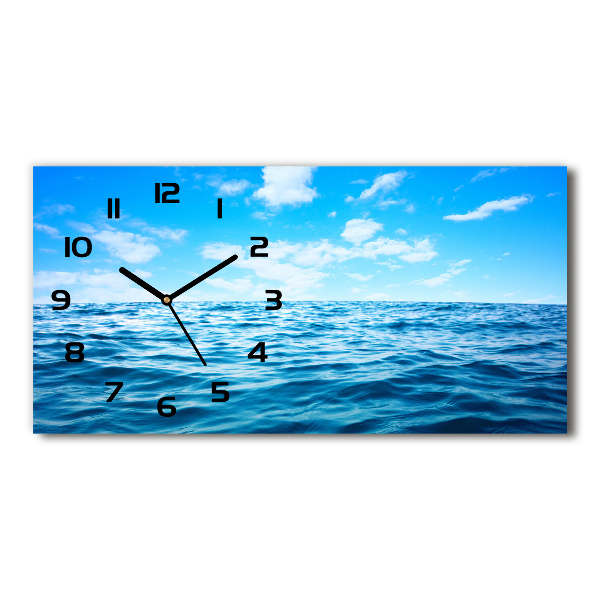 Orologio orizzontale con motivo acqua di mare