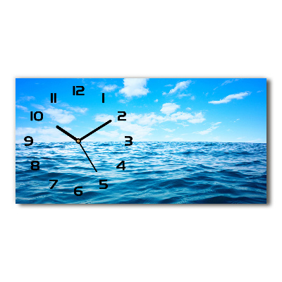 Orologio orizzontale con motivo acqua di mare