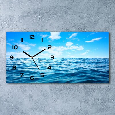 Orologio orizzontale con motivo acqua di mare
