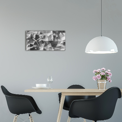 Orologio rettangolare con motivo di triangoli astratti