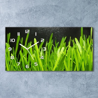Orologio orizzontale con motivo a erba