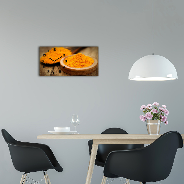 Orologio rettangolare con motivo Spezia in tonalità curcuma