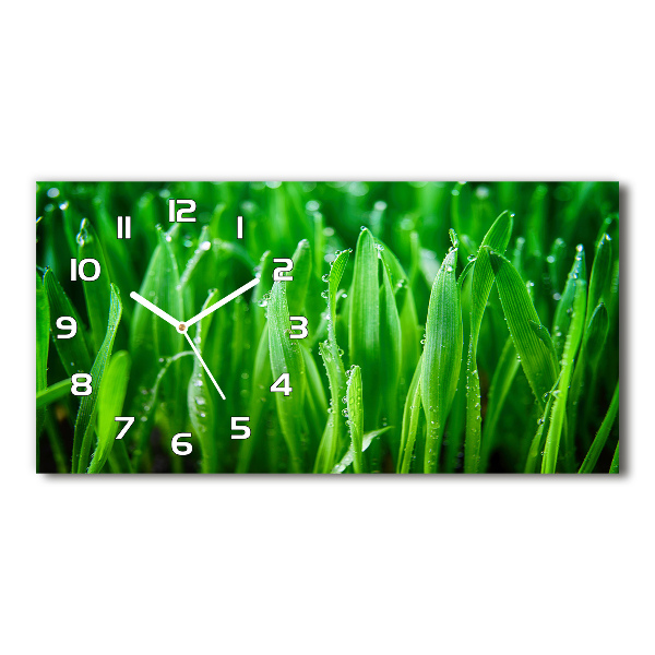 Orologio rettangolare con quadrante dal motivo a erba