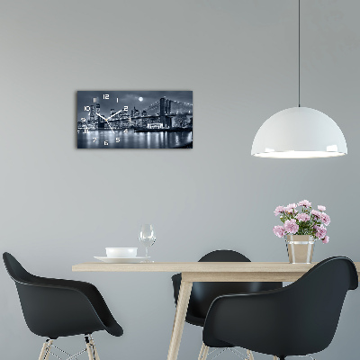 Orologio rettangolare con quadrante ispirato a Manhattan, New York