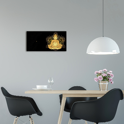 Orologio orizzontale con decorazione raffigurante un Buddha seduto