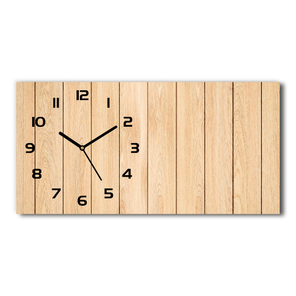 Orologio rettangolare con quadrante con motivo in legno