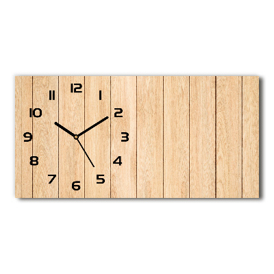 Orologio rettangolare con quadrante con motivo in legno