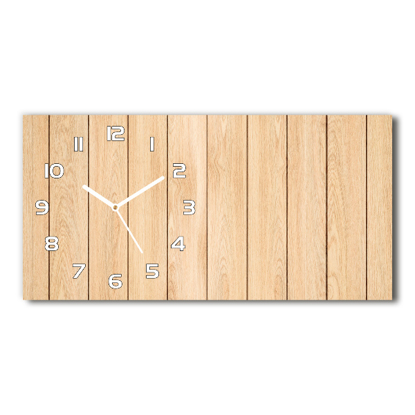 Orologio rettangolare con quadrante con motivo in legno