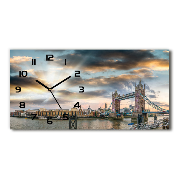 Orologio orizzontale con motivo del Tower Bridge di Londra
