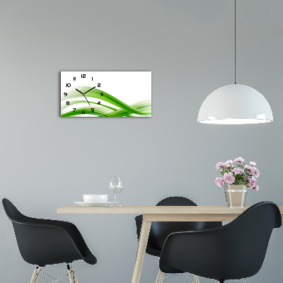 Orologio orizzontale con decorazione a onde astratte