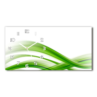 Orologio orizzontale con decorazione a onde astratte