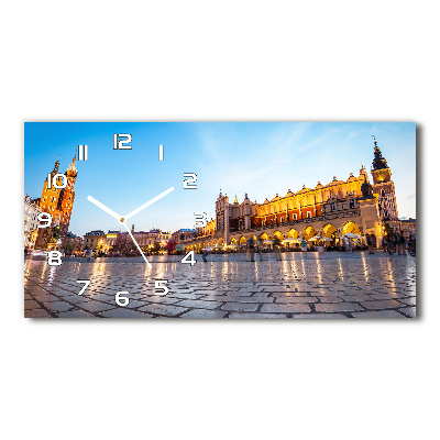 Orologio rettangolare con grafica di Cracovia, Polonia