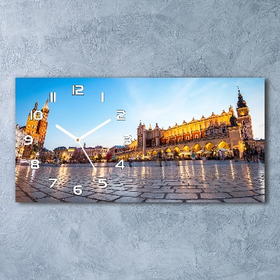 Orologio rettangolare con grafica di Cracovia, Polonia