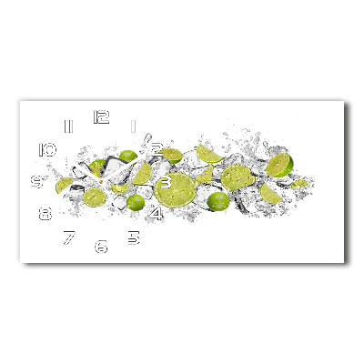 Orologio rettangolare con quadrante decorato con motivo a cubetti di ghiaccio al lime