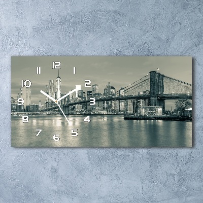 Orologio orizzontale con motivo ispirato a Manhattan, New York