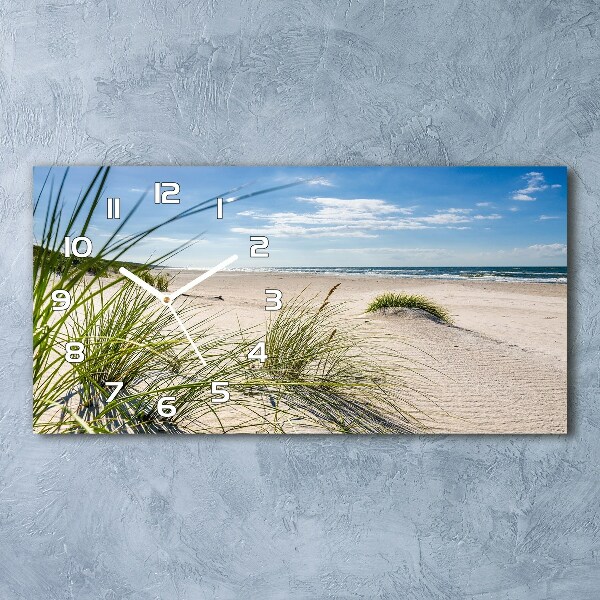 Orologio orizzontale con motivo della spiaggia di Mrzeżyno