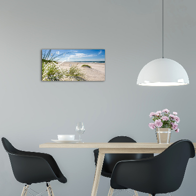 Orologio orizzontale con motivo della spiaggia di Mrzeżyno