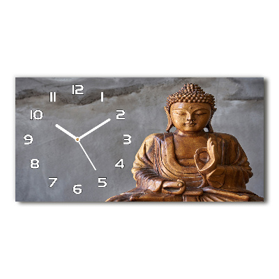 Orologio rettangolare con motivo di Buddha appeso