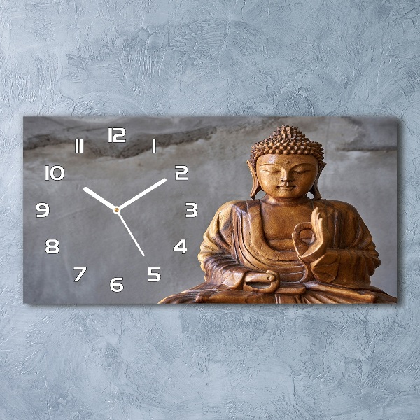 Orologio rettangolare con motivo di Buddha appeso