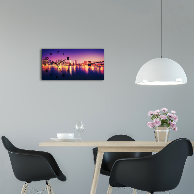 Orologio rettangolare con quadrante ispirato a Manhattan, New York