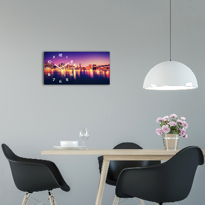 Orologio rettangolare con quadrante ispirato a Manhattan, New York