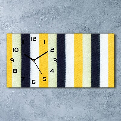 Orologio orizzontale con sfondo a righe