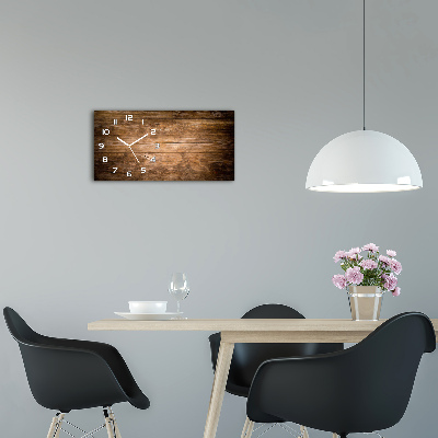 Orologio rettangolare con quadrante con motivo in legno