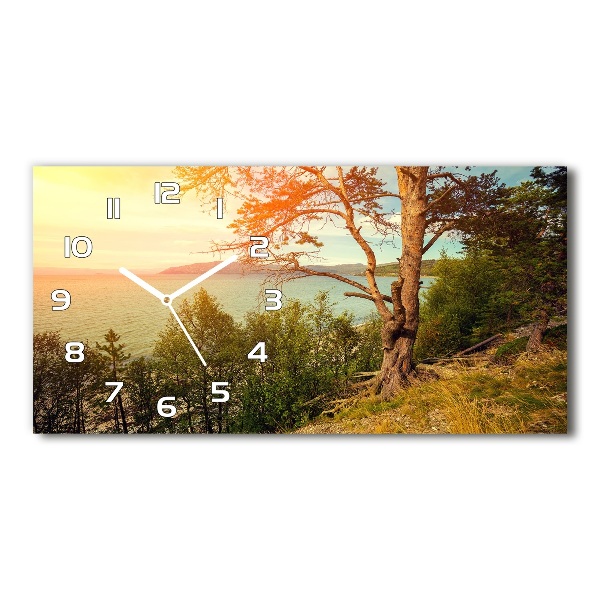 Orologio rettangolare con quadrante ispirato al lago in stile scandinavo