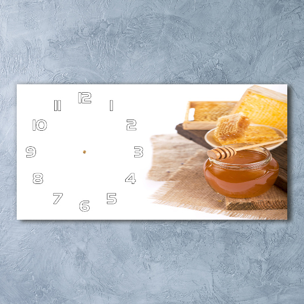 Orologio orizzontale in finitura miele