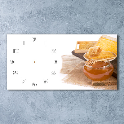 Orologio orizzontale in finitura miele