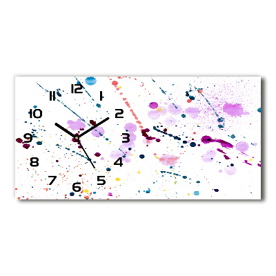 Orologio orizzontale con motivo a punti astratti