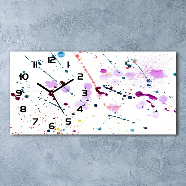 Orologio orizzontale con motivo a punti astratti