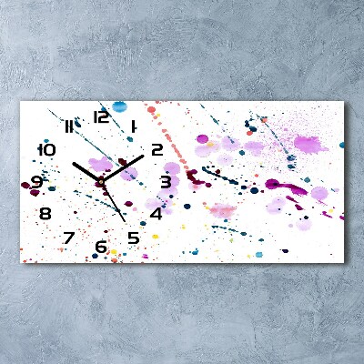 Orologio orizzontale con motivo a punti astratti