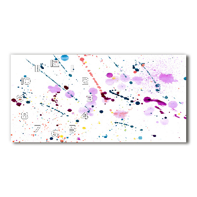 Orologio orizzontale con motivo a punti astratti